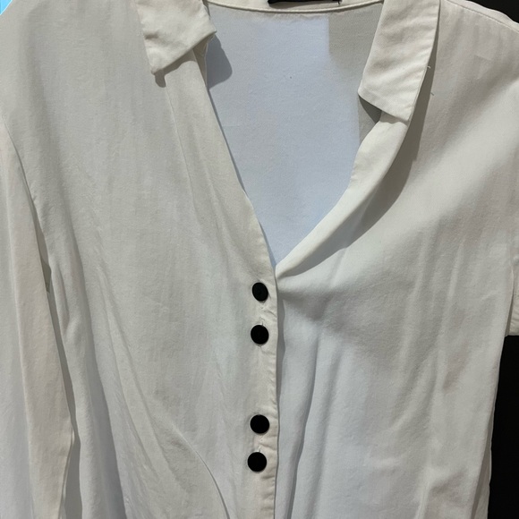 Zara White Blouse XS - Picture 2 of 4